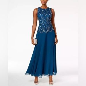 JKARA- Guest of the wedding, Formal dress, Special Occasion/ Color Teal /Size 10